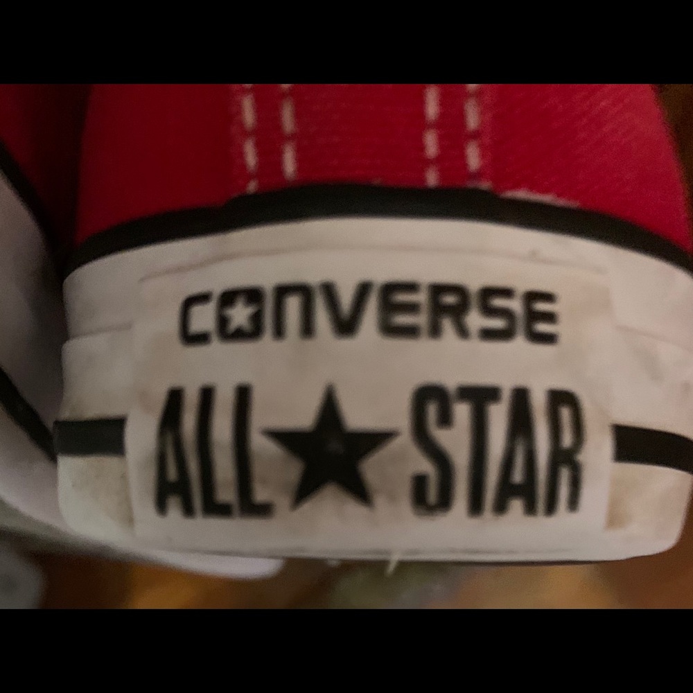 Red Converse Low Top